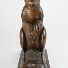 Carved Wood Wallaby Sculpture, 19th Century