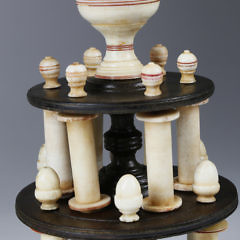 Nantucket Whaler Made Whale Ivory Spool Stand, circa 1850