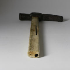 Whaler Made Whalebone and Steel Hammer, circa 1850