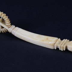 Whaler Made Whale Ivory Pie Crimper, circa 1850