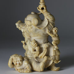 73-4823 Japanese Warrior Whale Ivory Carving A_MG_9764 2