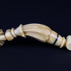 Large Whale Ivory Pie Crimper, circa 1850