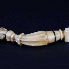 Large Whale Ivory Pie Crimper, circa 1850