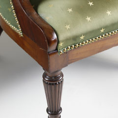 Two American Federal Mahogany Armchairs, New York, circa 1815-1830