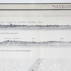 1853 Map of Nantucket Harbor Survey of the Coast of the United States