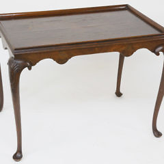 Queen Anne Mahogany Tray Top Tea Table, 18th Century