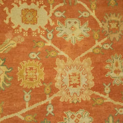 Wool Hand Woven Oushak Scatter Rug