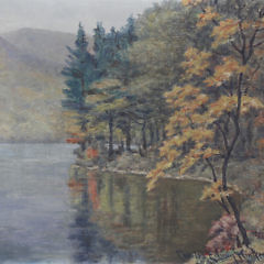 Pair of Charles Edwin Kinkead Oils on Board, “Lake Scenes”