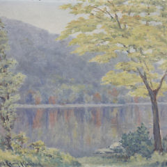 Pair of Charles Edwin Kinkead Oils on Board, “Lake Scenes”