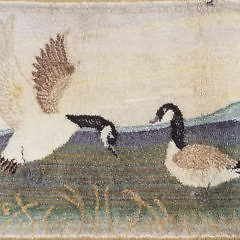 149-4800 Geese Hooked Rug by Romne A