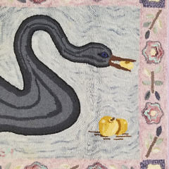 Pat Loring Hand Hooked Wool Rug