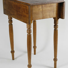 Tiger Maple Sheraton One Drawer Drop Leaf Table