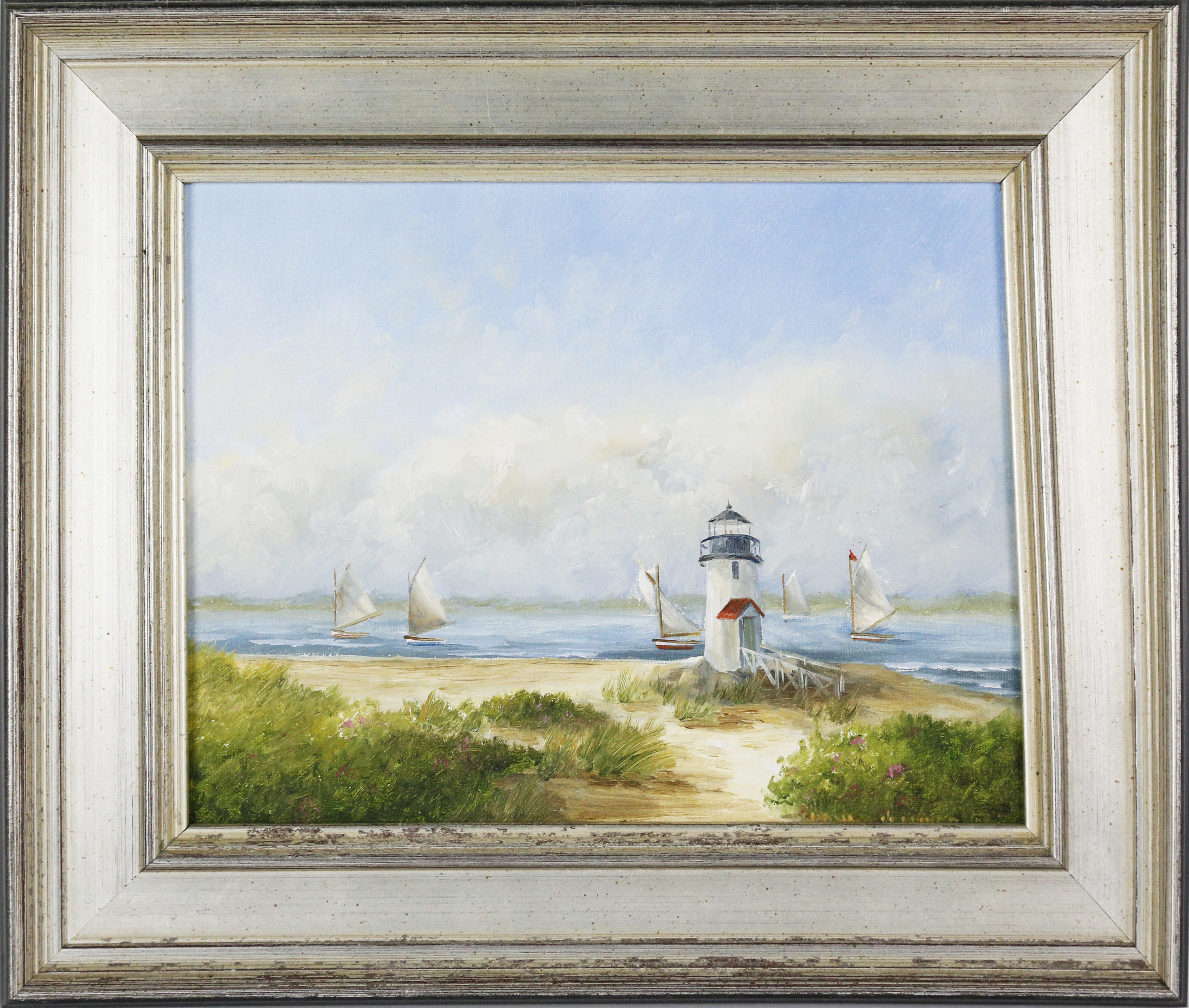 Kathleen Potter Kelliher Nantucket Oil Painting Kathleen Potter Kelliher Oil on Linen, "Around