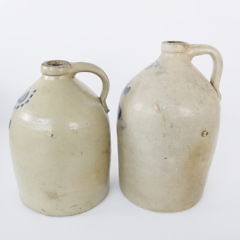 Two Antique Stoneware #2 Julius Norton Bennington Vermont Jugs