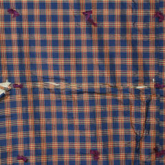 19th Century Silk Log Cabin Quilt with Velour Border
