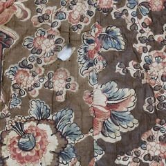 Chintz Coverlet For a 4-Poster Bed, mid 19th Century