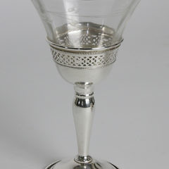 Whiting and Company Sterling Silver and Etched Crystal Stemware, 19th Century