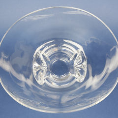 Signed Steuben Clear Crystal Centerpiece Bowl