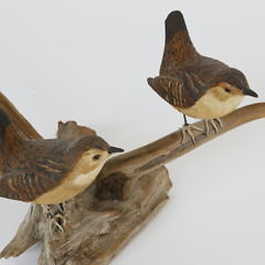 3 Vintage Miniature Carved and Painted Shorebird Decoys