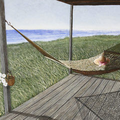 Tom Mielko Tempera on Masonite, “Hammock”