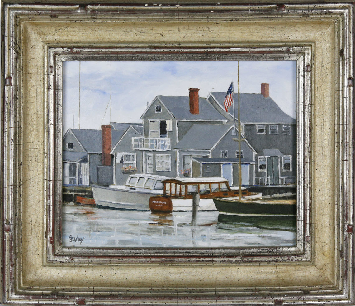 Roy Bailey North Wharf Nantucket Roy Bailey Oil on Canvas "North Wharf" Rafael Osona