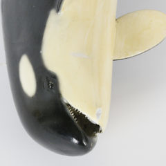 Carved and Painted Orca Whale by Peter Thompson