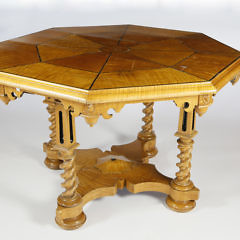 284-4600_Tiger_Maple_Octagonal_Center_Table A_MG_0396