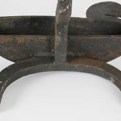 Pair of Vintage Cast Iron Swimming Duck Andirons