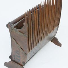 Antique New England Cranberry Harvesting Scoop Magazine Rack