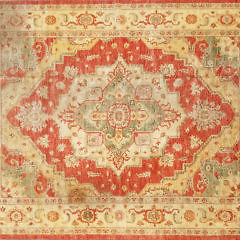 321-4800 Kotanabad Rust and Creme Oriental Rug A