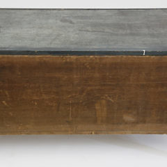 Pennsylvania Blue Paint Decorated Blanket Box, 19th Century