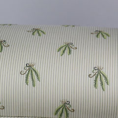 Antique Floral Upholstered Window Bench