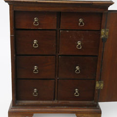 American Miniature Mahogany 8 Drawer Spice Chest, 18th/19th Century