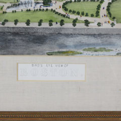 Chromolithograph, “Bird’s Eye View of Boston”, mid 19th Century