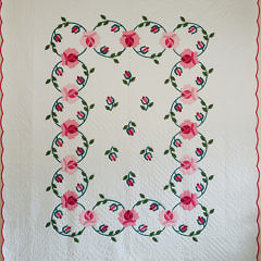 41176 Rose Wreath Quilt A