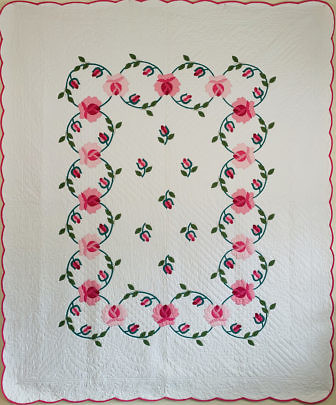 41176 Rose Wreath Quilt A