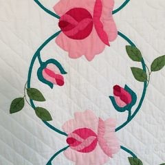 Rose and Vine Applique Quilt, circa 1940s