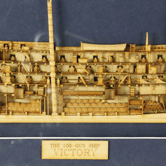 Shadowbox Framed Diorama of the, “100 Gun Ship Victory”