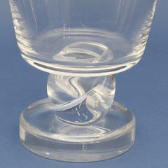 Signed Steuben Clear Crystal Oversized Vase