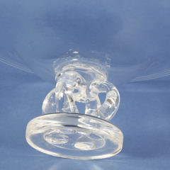 Signed Steuben Clear Crystal Pedestal Compote