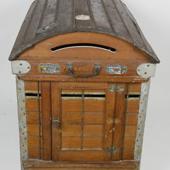 Pen Craig Kennels Wooden Dome Top Dog Carrier, Turn of the Century