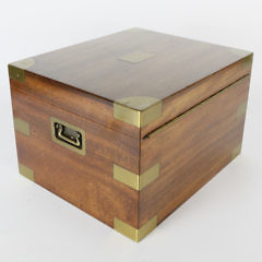 Brass Bound Humidor on Stand