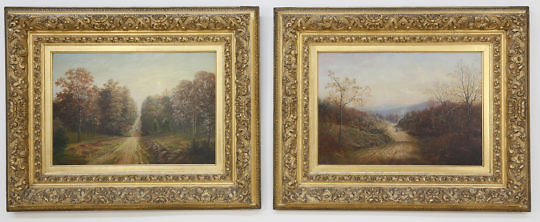 71-4800 Pair Heyl Raser Wooded Landscape Oils A_MG_0169