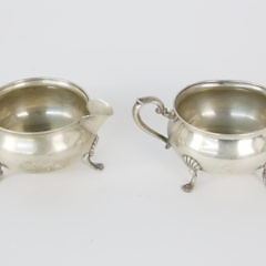 Sterling Silver Creamer and Sugar
