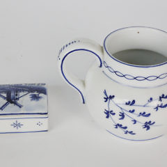 Nantucket Porcelain Souvenir Covered Box and Creamer