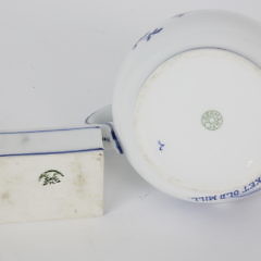 Nantucket Porcelain Souvenir Covered Box and Creamer