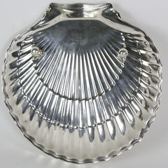 Gorham Sterling Silver Scallop Shell Footed Dish