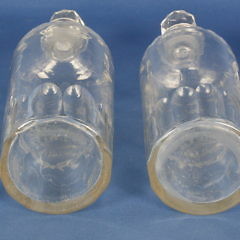 Set of 4 Engraved Crystal Decanters, 19th Century