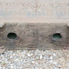 Set of Four Antique Cast Iron Rectangular Flower Planters