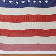 Antique 46 Star American Flag